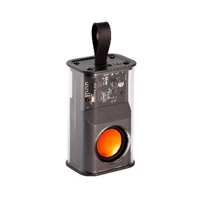 Bluetooth колонка "Hi-Fi" 5Вт с разноцветной подсветкой и прозрачным корпусом