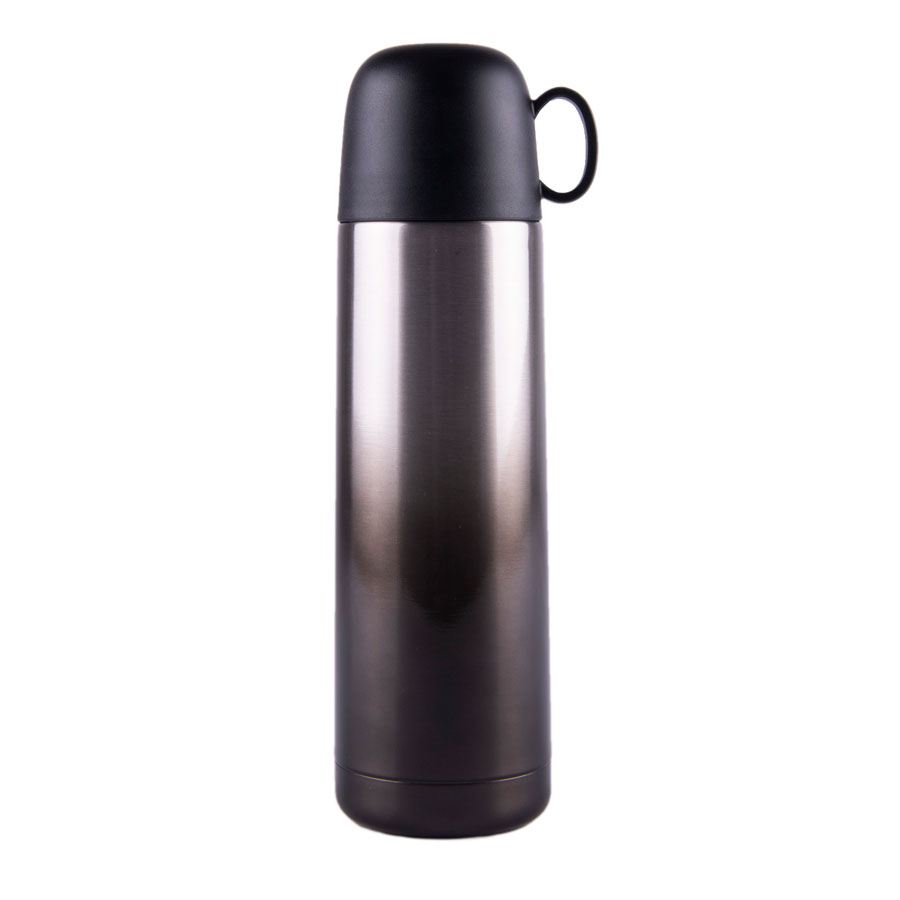 Термос вакуумный GRADIENT, сталь, синий, 500 мл