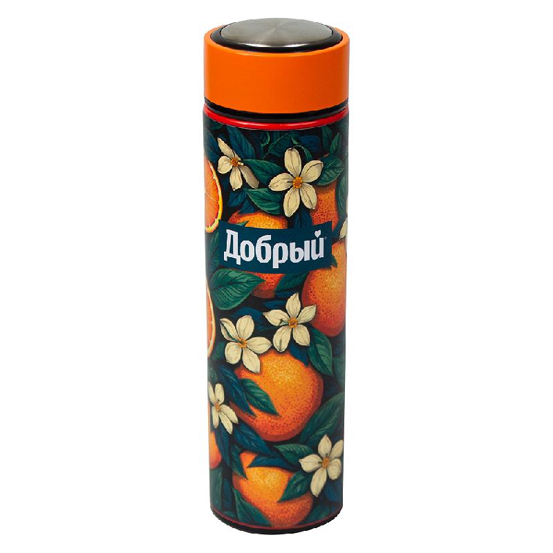 Термос Traveler Print Sample "Добрый" вакуумный, стальной, 500 мл
