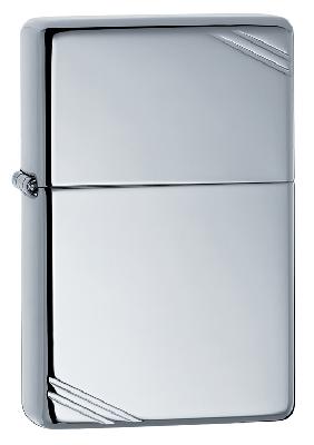 Зажигалка ZIPPO Vintage™с покрытием High Polish Chrome, латунь, 38x13x57 мм