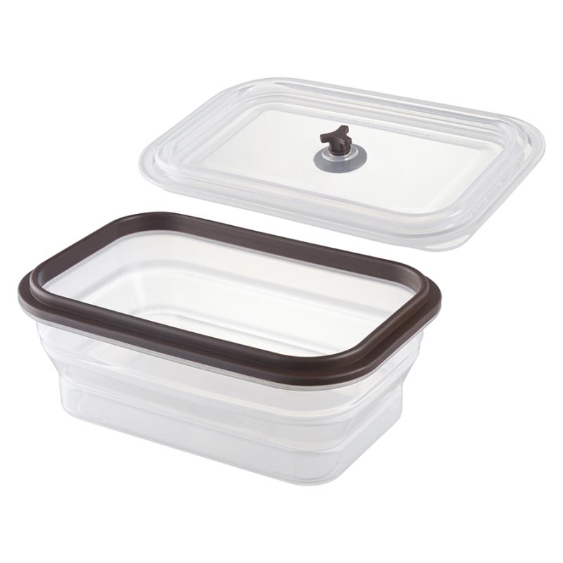 Контейнер для переноски и хранения силикон прямоный складной silikobox, 900 мл