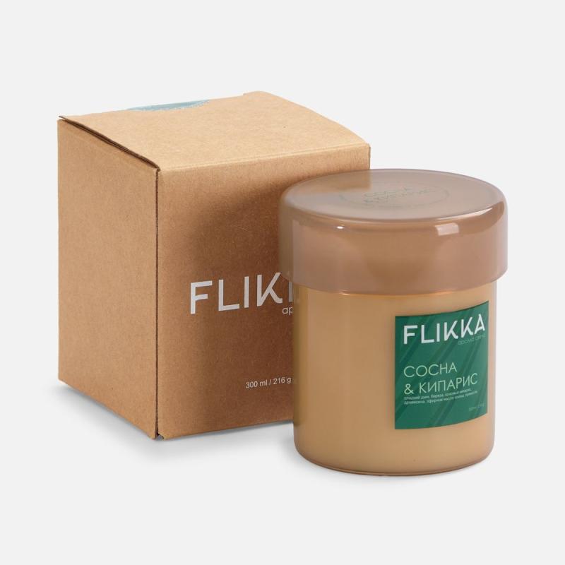 Ароматическая свеча Flikka, сосна и кипарис