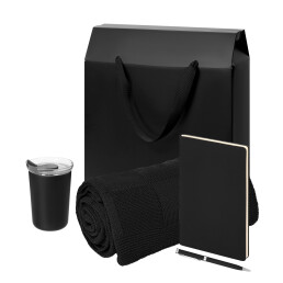 Подарочный набор Welcome Pack Spark,  (термокружка,ежедневник, ручка, плед, коробка-пакет)