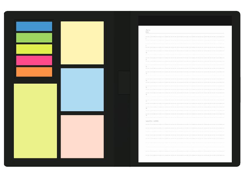 Блокнот А5 Tasmania,  в твердой обложке со стикерами в линейку
