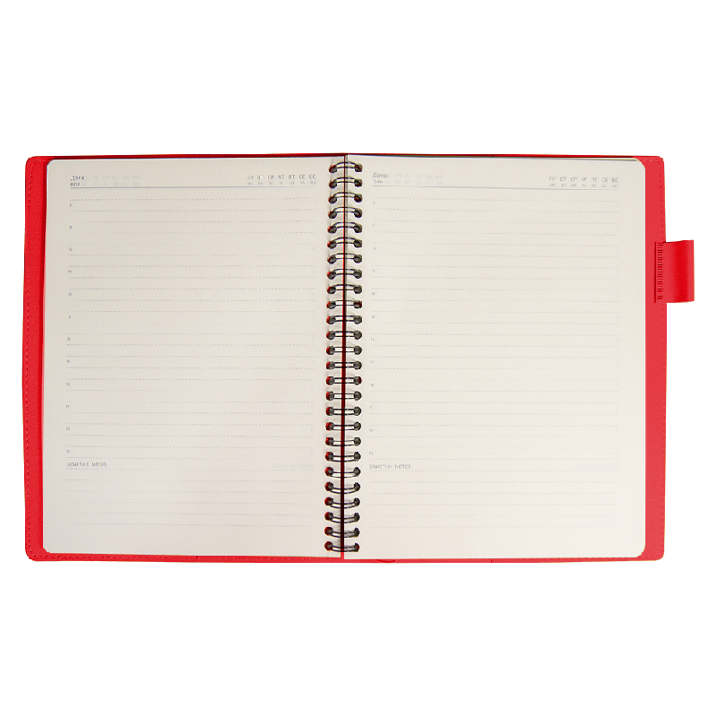 Ежедневник Flexy Verde Sivilia B5 на пружине, недатированный, в гибкой обложке