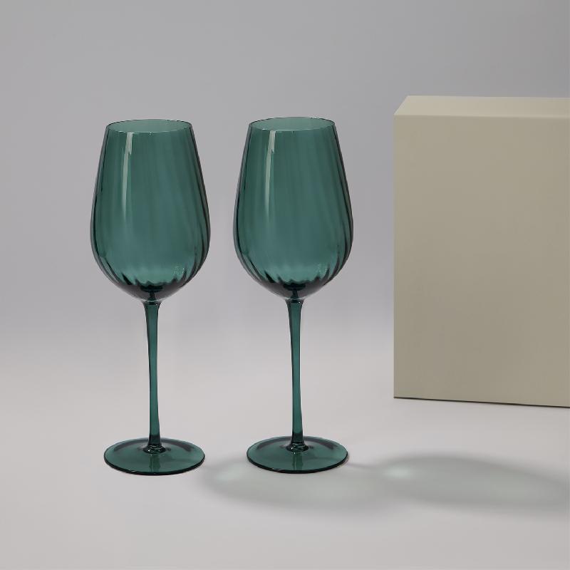 Подарочный набор 2 бокала для вина Capri в серой коробке