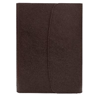 Ежедневник в суперобложке Country Bergamo Synergy A5+, недатированный, в твердой обложке. Коричневый срез