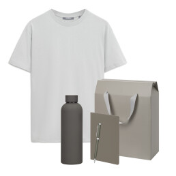 Набор с одеждой KRIS (футболка, термобутылка, блокнот, ручка), L