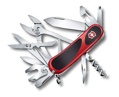 Нож перочинный VICTORINOX Evolution S557, 85 мм, 21 функция, с фиксатором лезвия,  с чёрным