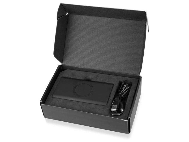 Набор из внешнего аккумулятора и беспроводной зарядки Force, 8000 mAh