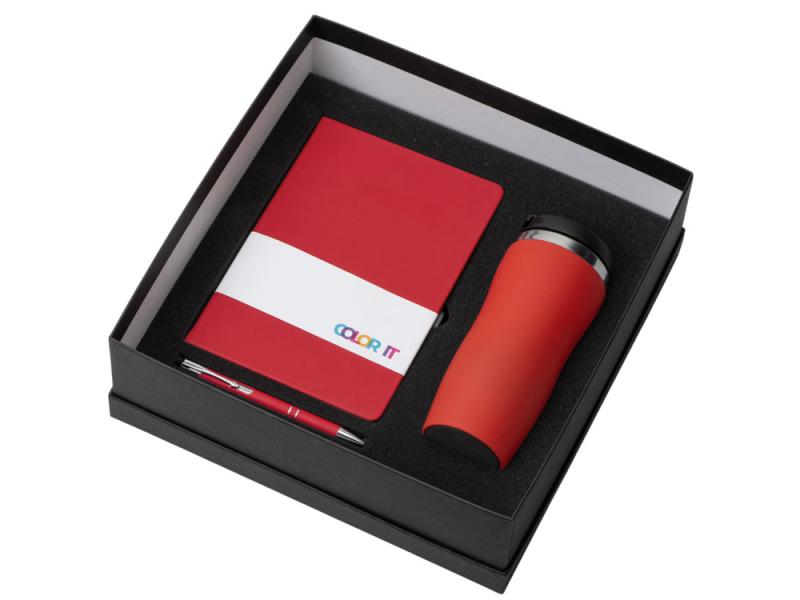 Подарочный набор Color it с блокнотом, металлической ручкой и термокружкой