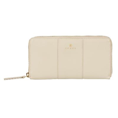 Кошелёк Cross Kelly Wall Ivory, кожа наппа, гладкая, 19,5 x 10,2 x 2 см