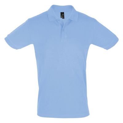 Поло "Perfect Men", голубой_2XL, 100% х/б, 180г/м2