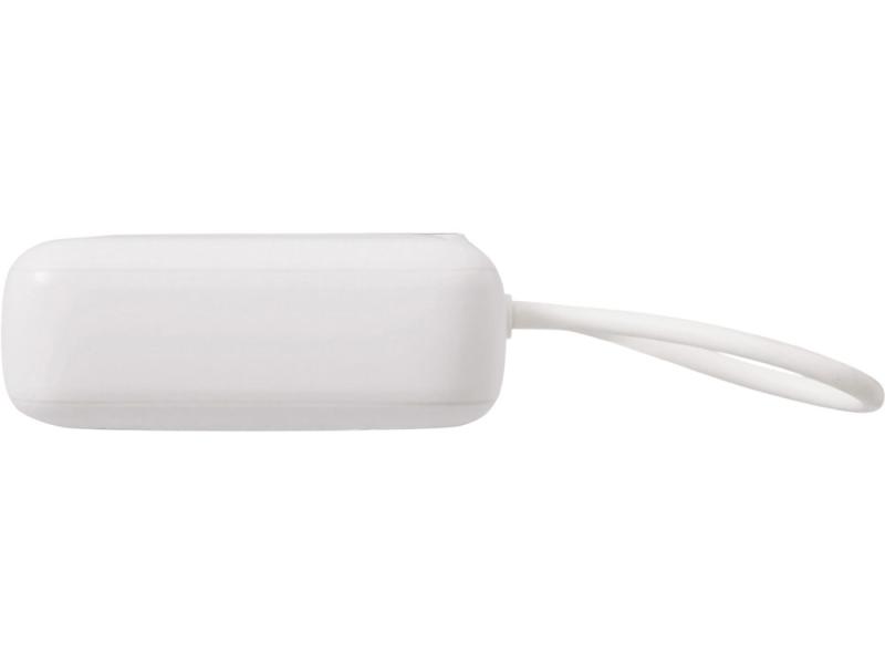 Внешний аккумулятор со встроенным кабелем Liri, QC/PD, 10000 мАч