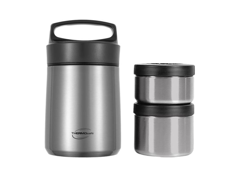 Термос с двумя контейнерами THERMOcafe TCLB-1480SY, 1480 мл