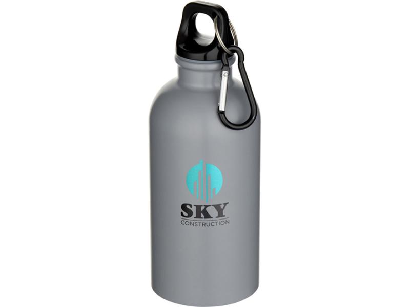 Бутылка для воды Oregon, переработанная сталь, 400 мл