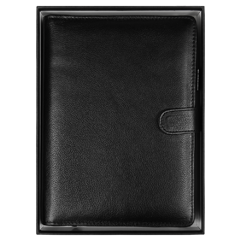 Ежедневник в суперобложке Country Leather Sky A5+ из нат. кожи, недатированный, агнитным клапаном, в подарочной коробке