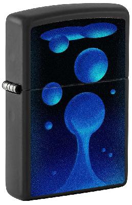Зажигалка ZIPPO Lava Lamp с покрытием Black Light, латунь,овая 38x13x57 мм