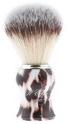 Помазок для бритья IL Ceppo, пластик, синтетический ворс, рукоять  бело