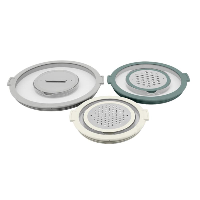 Набор стальных мисок balance с крышками и терками, 1,5 л3 л 5 л