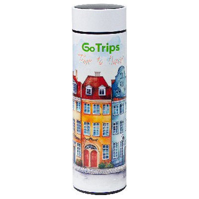 Термос Traveler Print Sample  Go Trip  вакуумный, стальной, 500 мл