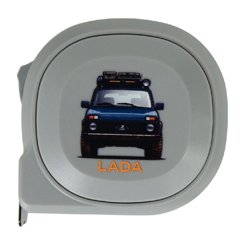Рулетка Tools Standart Print Sample Lada, 5 метров, пластиковая, с ремешком