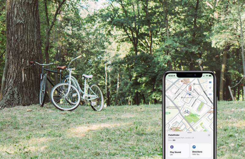 Велосипедный звонок Pedalfinder с технологией Find My