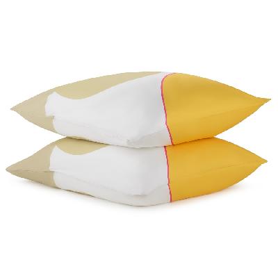 Набор из двух наволочек из сатина   с авторским принтом из коллекции freak fruit, 70х70 см