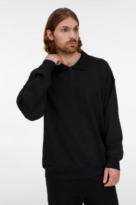 Свитшот оверсайз унисекс S6, черный, размер XL/XXL