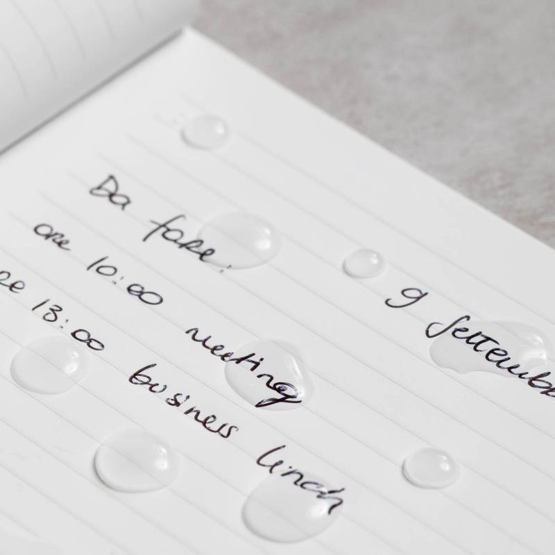 Блокнот линованный Pininfarina из каменной бумаги в мягкой обложке, А5, черный