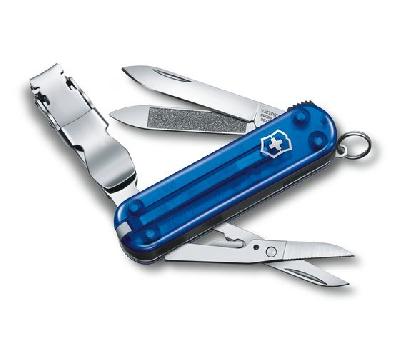 Ножбрелок VICTORINOX NailClip 580, 65 мм, 8 функций, полупрозрачный
