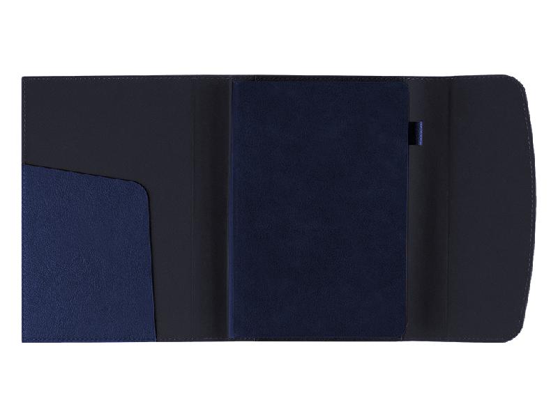 Ежедневник в суперобложке Country Bergamo Synergy A5+, недатированный, в твердой обложке. Синий срез