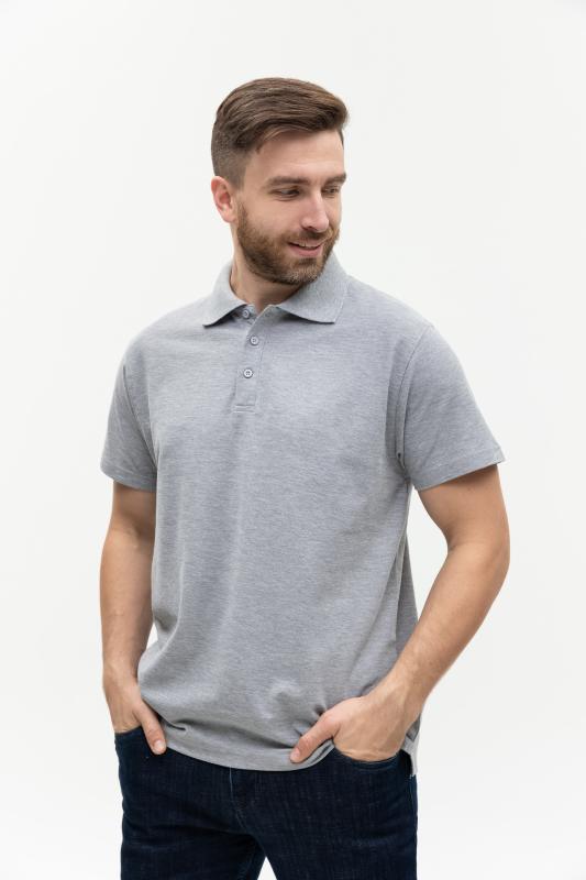 Рубашка поло мужская  STAN хлопок/полиэстер 185