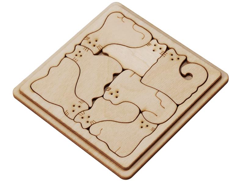 Деревянная головоломка Catgram