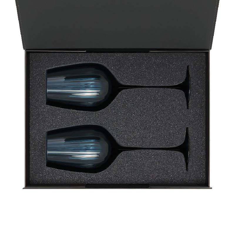 Подарочный набор 2 бокала для вина Toscana в черной коробке