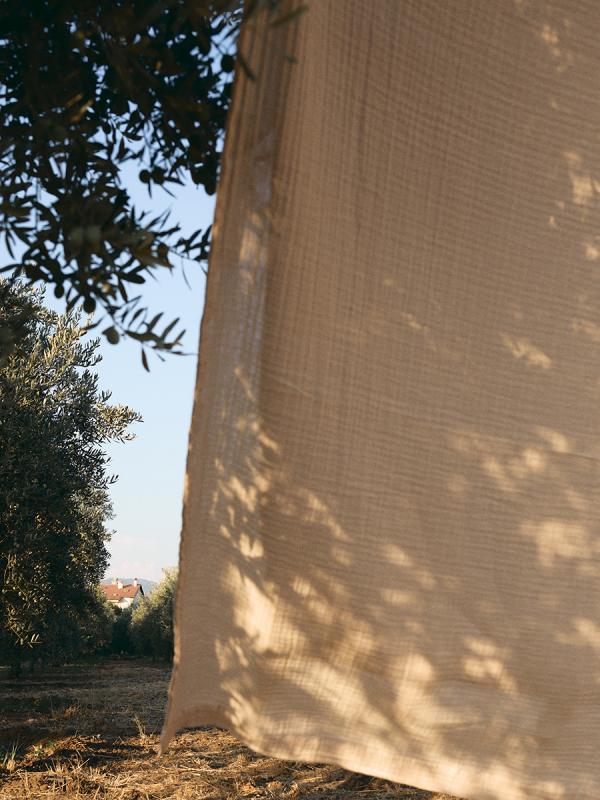 Покрывало двухстороннее из многослойного муслина  из коллекции essential, 230x250 см