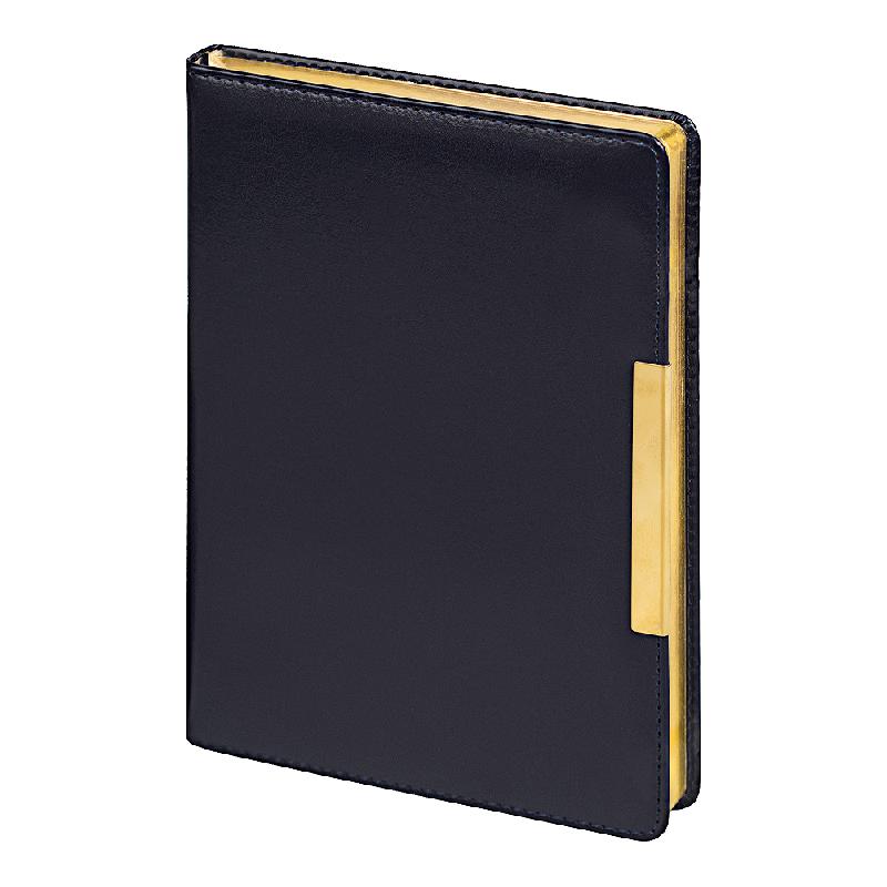 Ежедневник City Moderna Pristine А5,  с золотистым, недатированный, в твердой обложке с поролоном