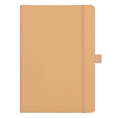 Блокнот Forest  Alfa Polo Recycled Paper А5, недатированный, в твердой обложке, с резинкой и петлей для ручки,  натуральный (крафтовый)