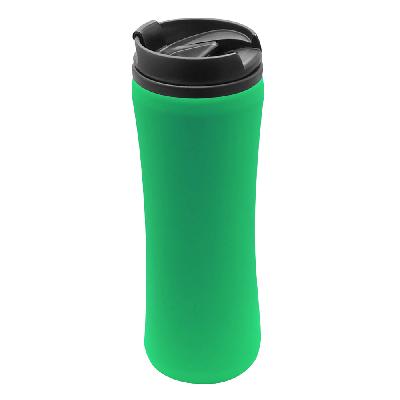 Термокружка Miora софт-тач, зеленый