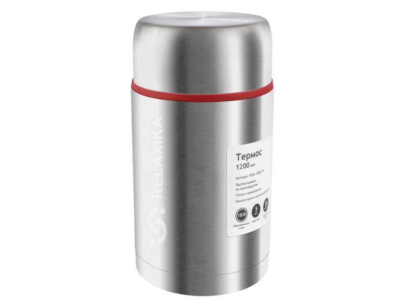Термос для еды Relaxika 301 в чехле, 1200 мл