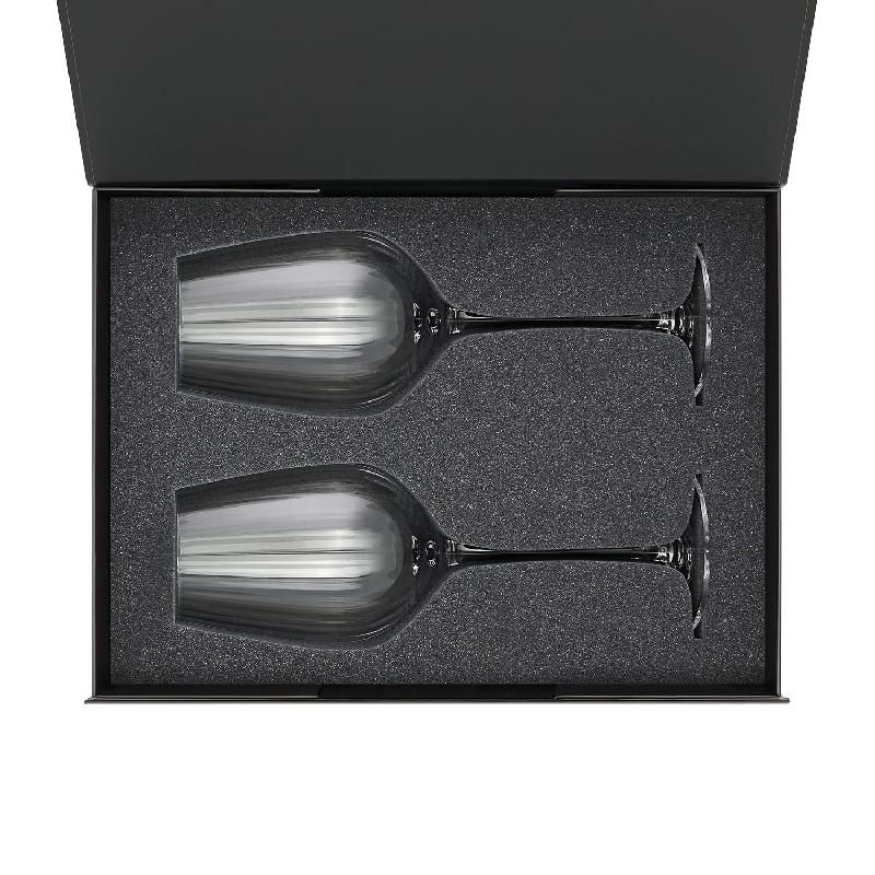 Подарочный набор 2 бокала для вина Blanche в черной коробке