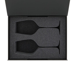 Ложемент под 2 бокала для вина (рифленое стекло) в среднюю коробку-трансформер (арт. 695721)