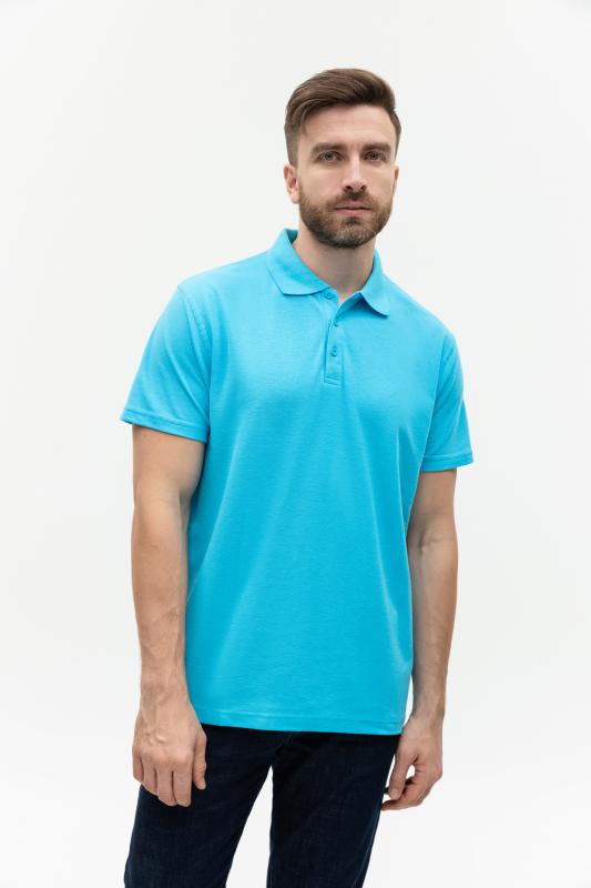 Рубашка поло мужская  STAN хлопок/полиэстер 185