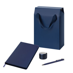 Подарочный набор Passion,  (колонка, ежедневник, ручка, коробка-пакет)