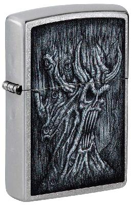 Зажигалка ZIPPO Evil Tree с покрытием Street Chrome, латунь, 38x13x57 мм