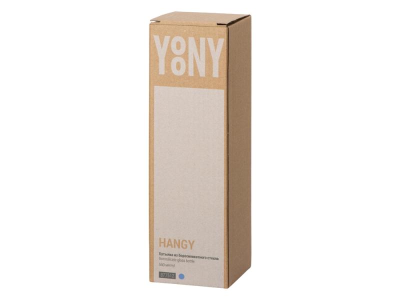 Бутылка из боросиликатного стекла Hangy, 550 мл