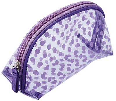 Косметичка Dewal Beauty серия "Горох",  19х8,5х11,5см