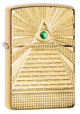 Зажигалка ZIPPO Armor™ с покрытием High Polish Brass, латунь, 38x13x57 мм