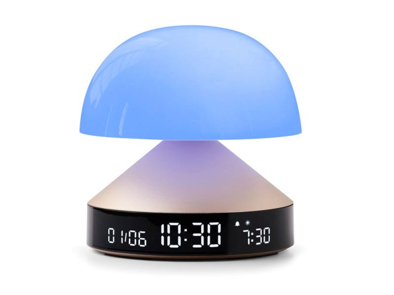 Светильник с часами и световым будильником Mina Sunrise