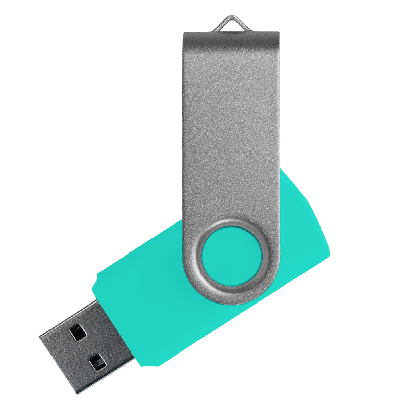 Флеш накопитель USB 2.0 Twister Сolor Mix 16GB, пластик Софт Тачметалл